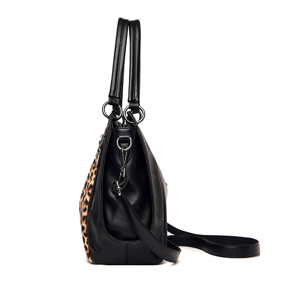 Leopard print shoulder tote bag - Image 6