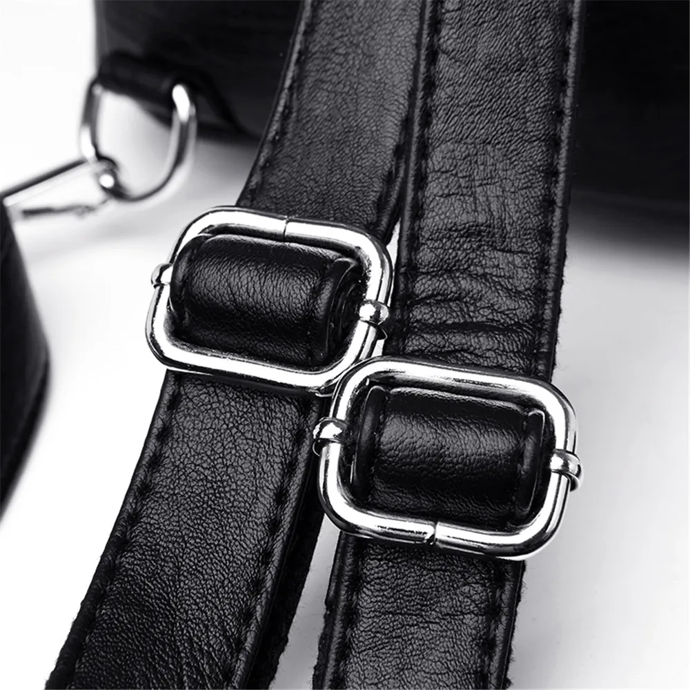 Vintage leather backpack for women - Image 6