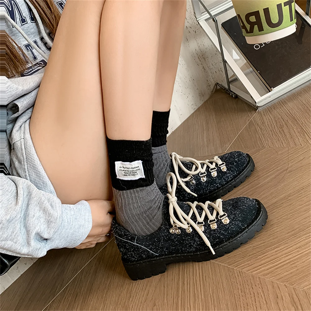 Fashion high heels round toe block heel pumps - Image 13