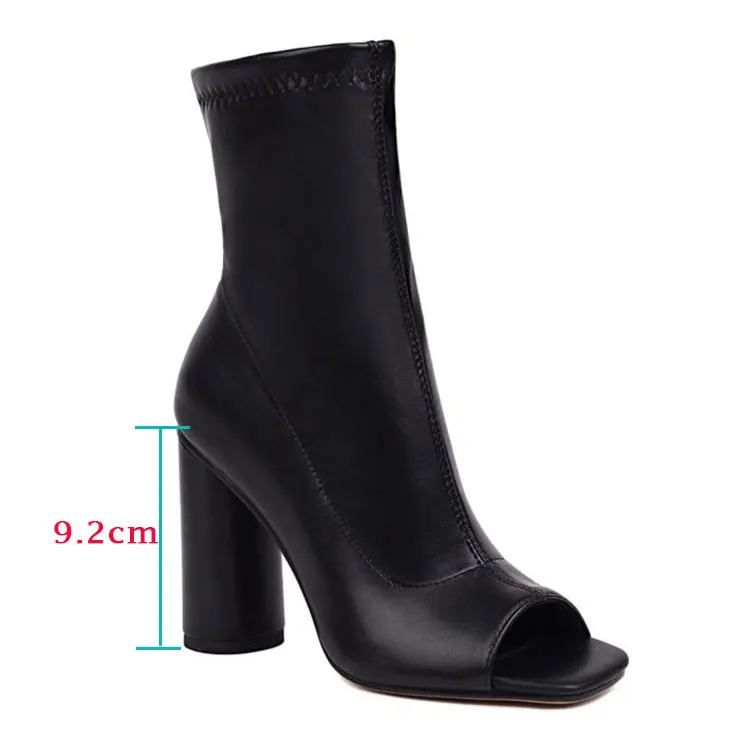 Breathable high heeled ankle boots for dance - Image 9