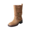 S2b28564a559044e2b58612092ce1905dv.webp Suede leather mid-calf motorcycle boots with thick heels and buckles