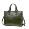 Vintage leather tote bag