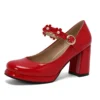 Sweet platform pumps with round toe and thick heel