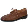 Brown lace-up shoes