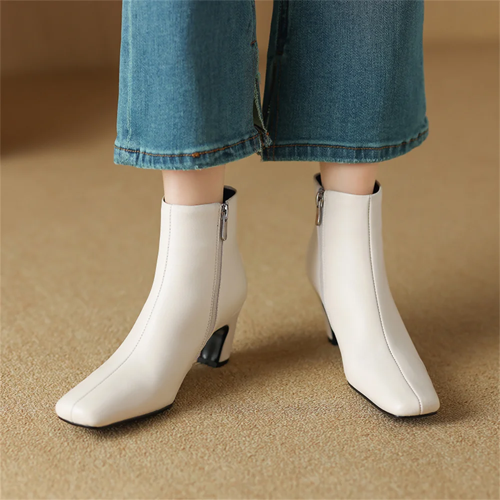 Fashion high heels ankle boots for casual winter office wear - Image 3