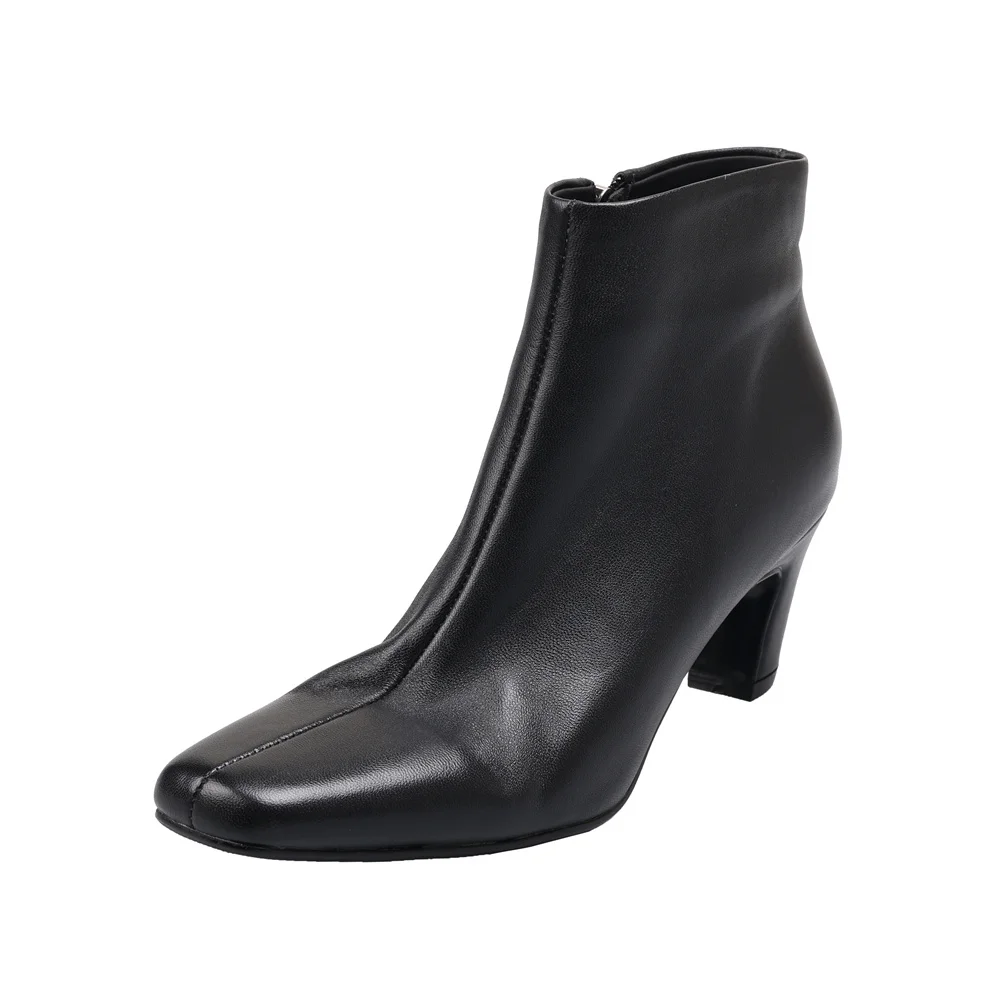 Fashion high heels ankle boots for casual winter office wear - Image 2