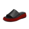 Genuine leather summer sandals flats