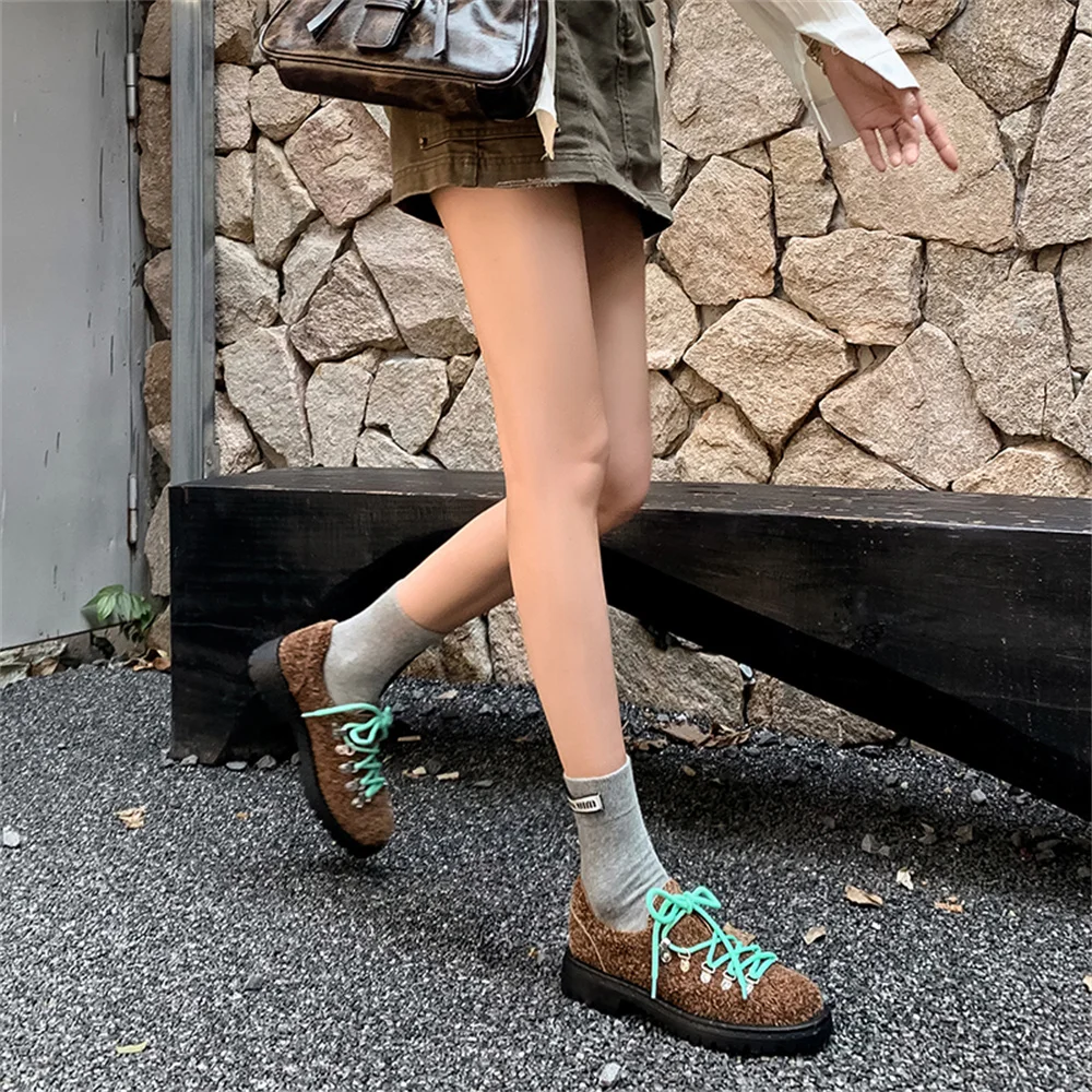 Fashion high heels round toe block heel pumps - Image 12