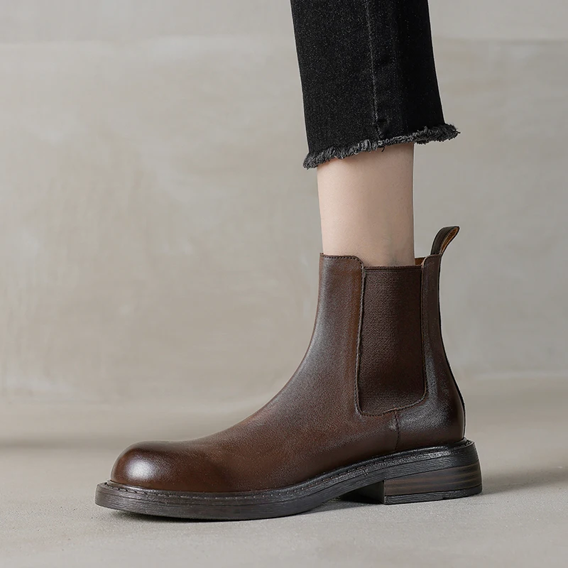 Chelsea boots for women - classic slip-on ankle boots - Image 7