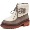 Winter warm snow boots with fur and thick heels