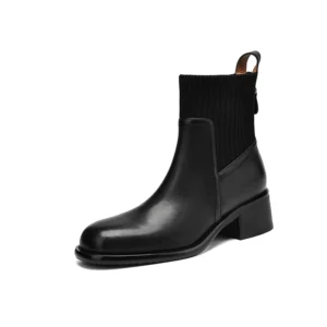 S61b5e63611764d71a6596c6a213612cfi.webp Genuine leather chunky heel chelsea boots