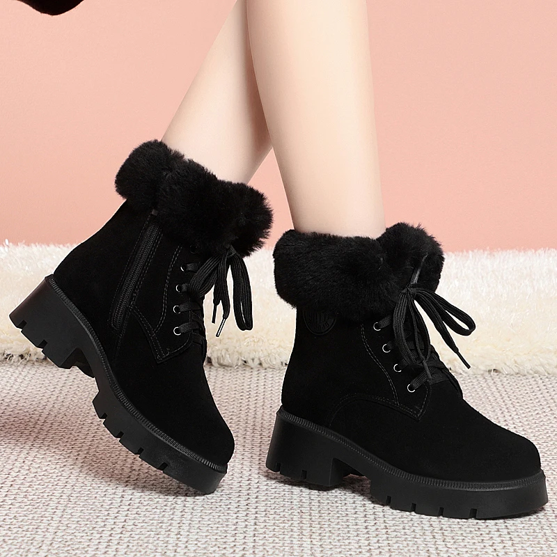 Winter snow boots with genuine leather and wool insulation - Image 5