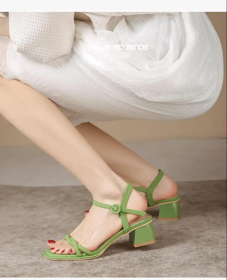 Block heel open toe sandals for summer beach - Image 10