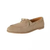 S6723afd1e5664708bd651ff43931cf965.webp Suede leather lace-up loafers with bowtie detail