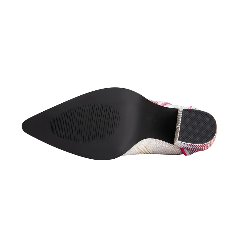 Pointed toe sexy heeled ankle boots with lightning design - Image 7