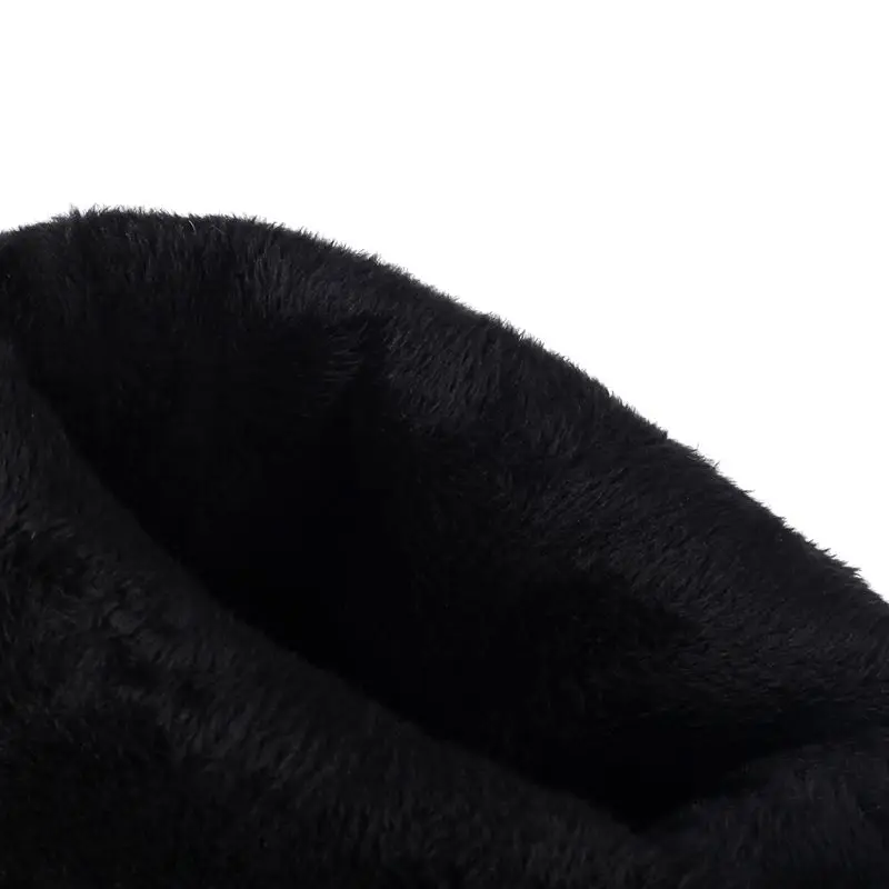 Winter warm plush high heel boots slip-on outdoor mid calf - Image 6