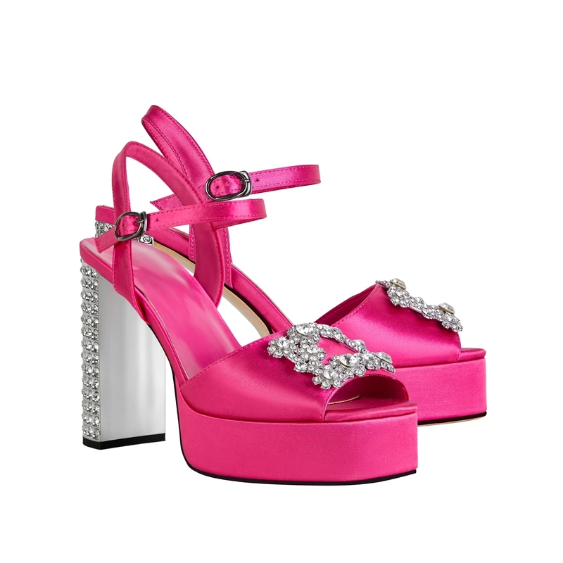 Waterproof platform high heel open toe sandals - Image 19