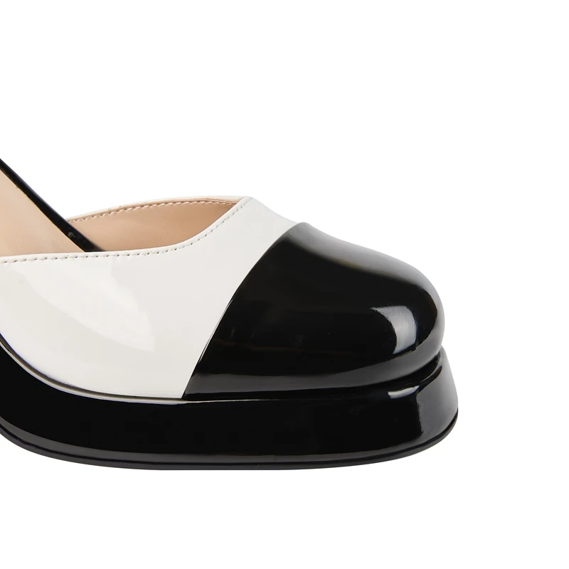 Colored thick sole waterproof platform high heel sandals - Image 3