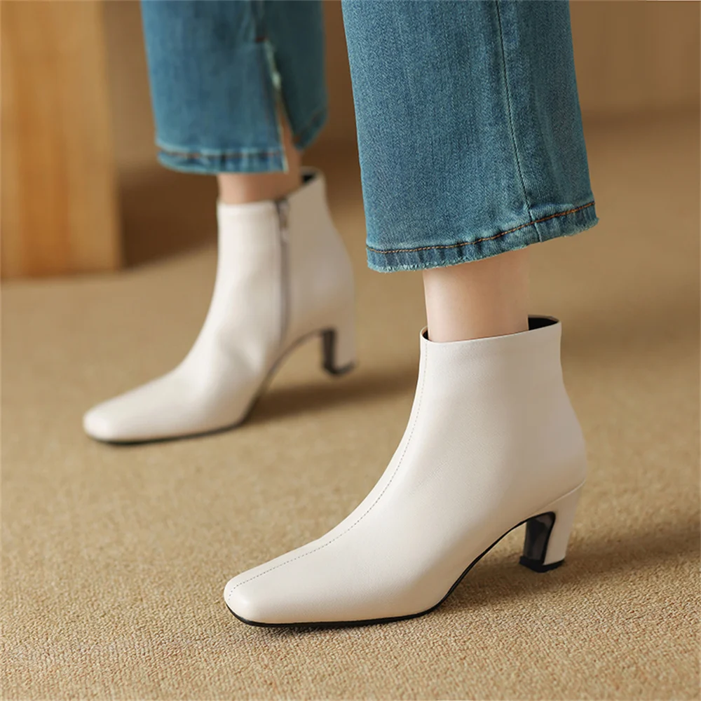 Fashion high heels ankle boots for casual winter office wear - Image 7