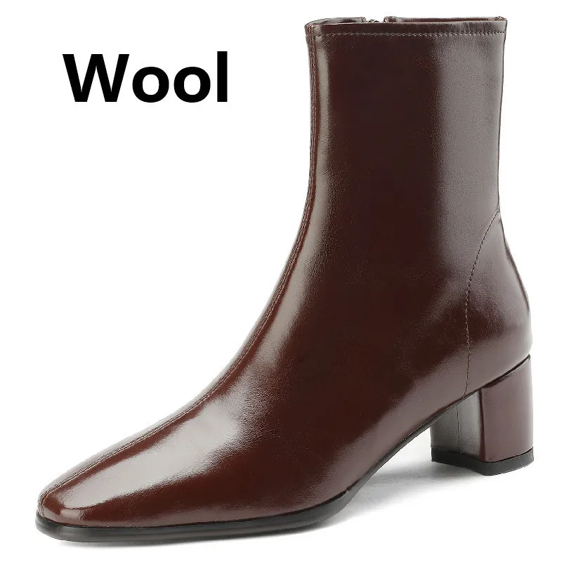 Brown patent leather ankle boots - Image 4