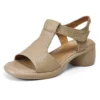 Genuine leather platform sandals for summer