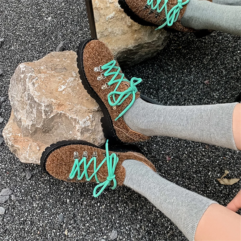 Fashion high heels round toe block heel pumps - Image 8