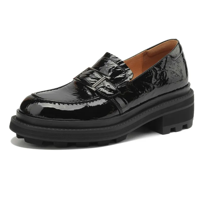 Genuine leather square toe mid heel pumps - Image 7