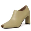 Sb72ac0da8ddb4847adfcdd887d06442bv.webp Genuine leather zipper dress pumps with thick high heels