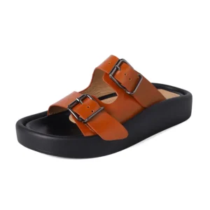 Sbc83f3c34d8e4f78b204cd14a859e229z.webp Genuine leather platform sandals with buckles