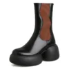 Sbe268986398147e0a8bb1335423af1399.webp Mixed color platform mid calf leather chelsea boots