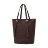 Cowhide bucket bag luxury leather shoulder tote
