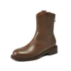 Sca6e2014bce84b7c83e943649c355ffbH-1.webp Genuine leather ankle boots with low heels