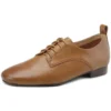 Brown derby shoes