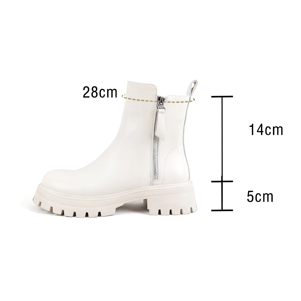 Casual ankle boots with side zipper and block heels - Image 2