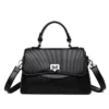 Versatile square crossbody bag in soft pu leather