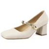 Sddd932b262734133b5bf8a46678c8a68S.webp Genuine leather vintage square toe high heels mary janes shoes