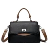 Versatile square crossbody bag in soft pu leather