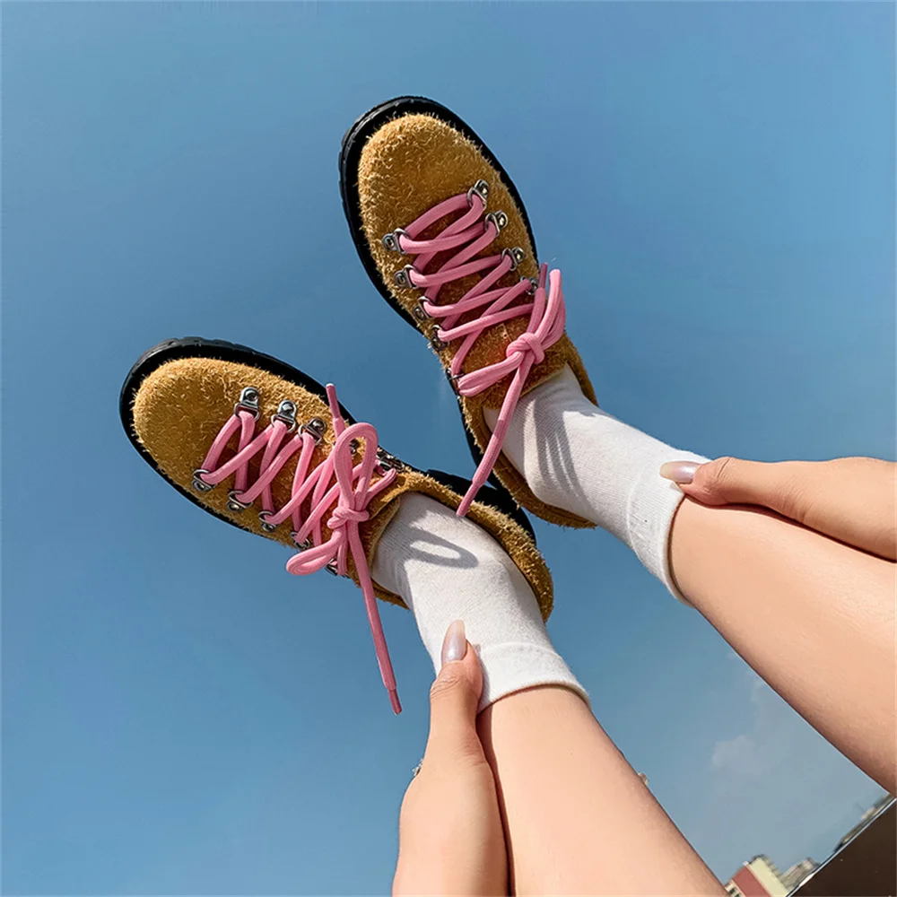 Fashion high heels round toe block heel pumps - Image 3