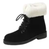 Sf327cb69bb97449d8c22137f12e6b667D-1.webp Suede lace-up snow boots with warm wool blend and mid heels