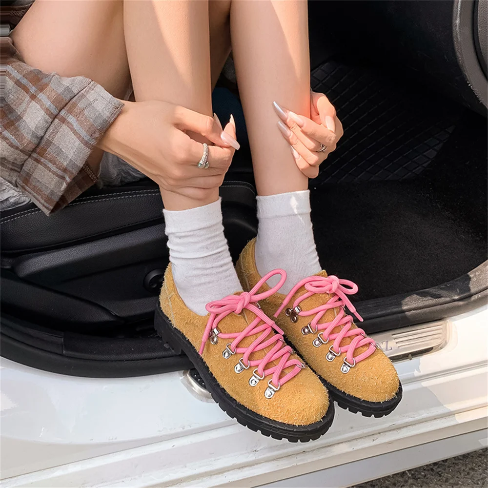 Fashion high heels round toe block heel pumps - Image 7