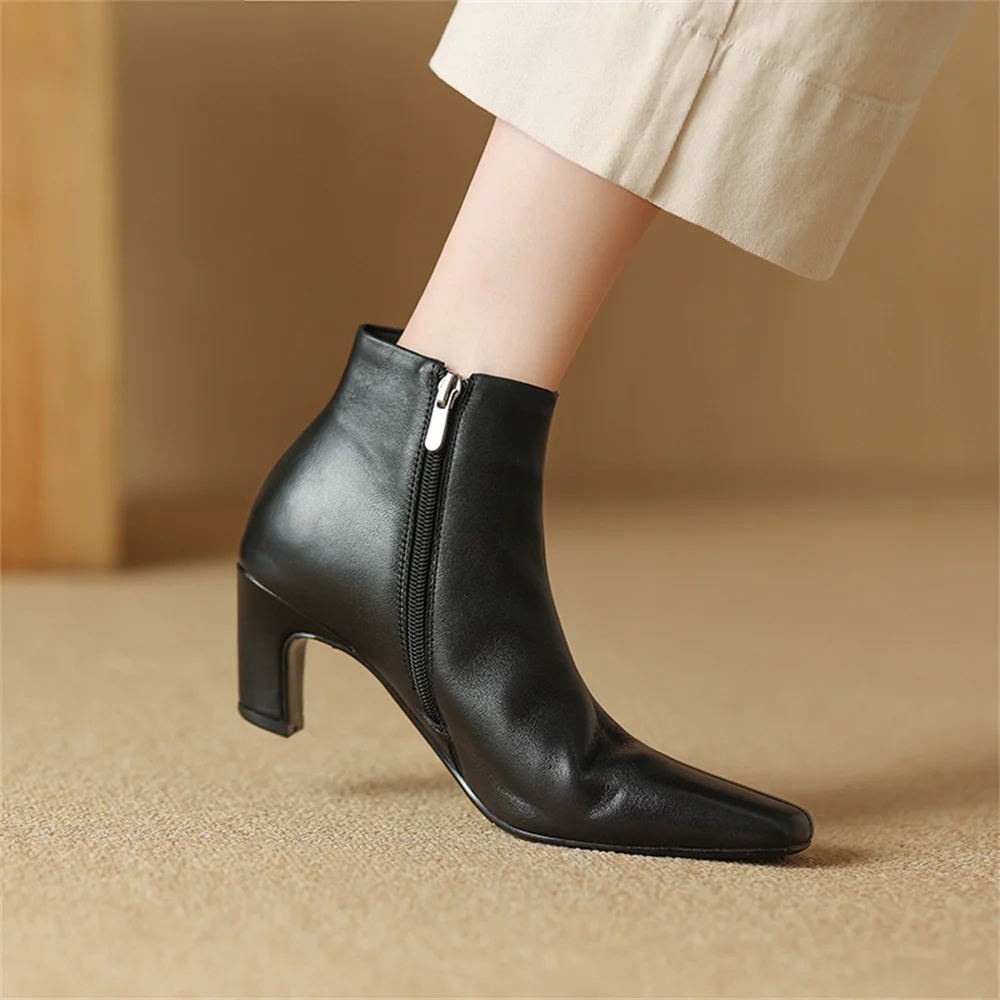 Fashion high heels ankle boots for casual winter office wear - Image 6