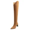 Over the knee high heels boots for women