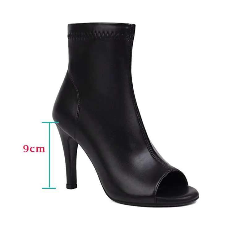 Breathable high heeled ankle boots for dance - Image 10