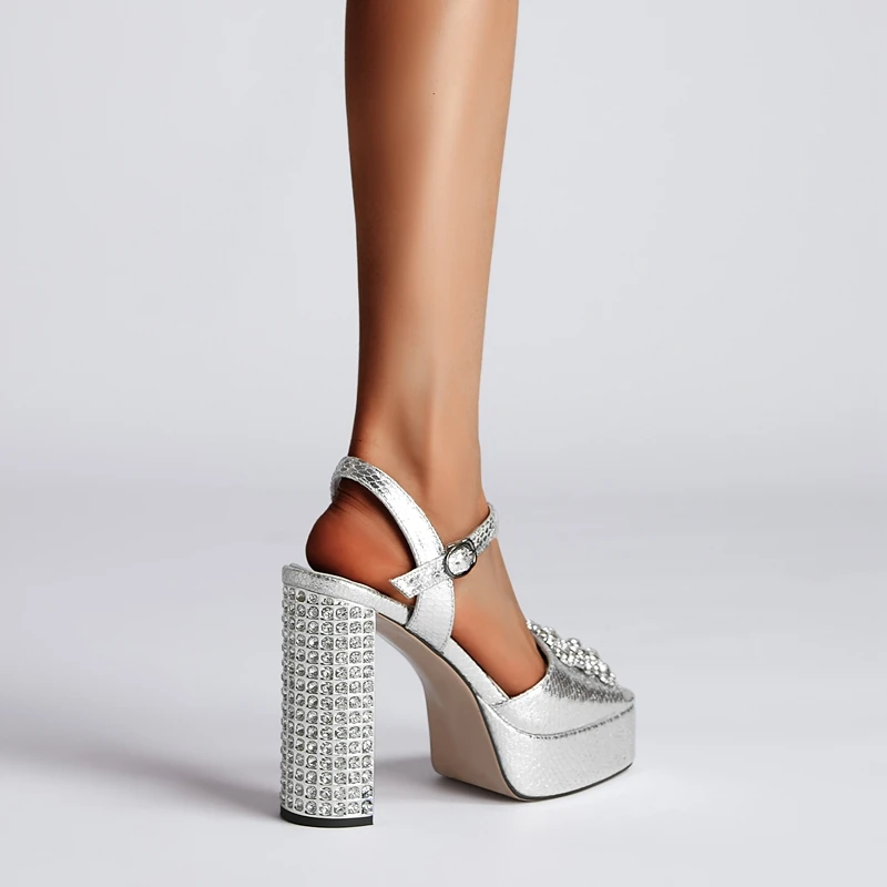 Waterproof platform high heel open toe sandals - Image 21