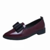 New Style Pointed-toe Bowknot Fashion Dress Shoes China Wholesale Chunky Loafer Shoes for Women 2022