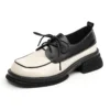 Spring 2025 Women's Chunky Sole Loafers | British Style Slip-On School Shoes with Stretch Fit (Sizes 35-43) Wholesale